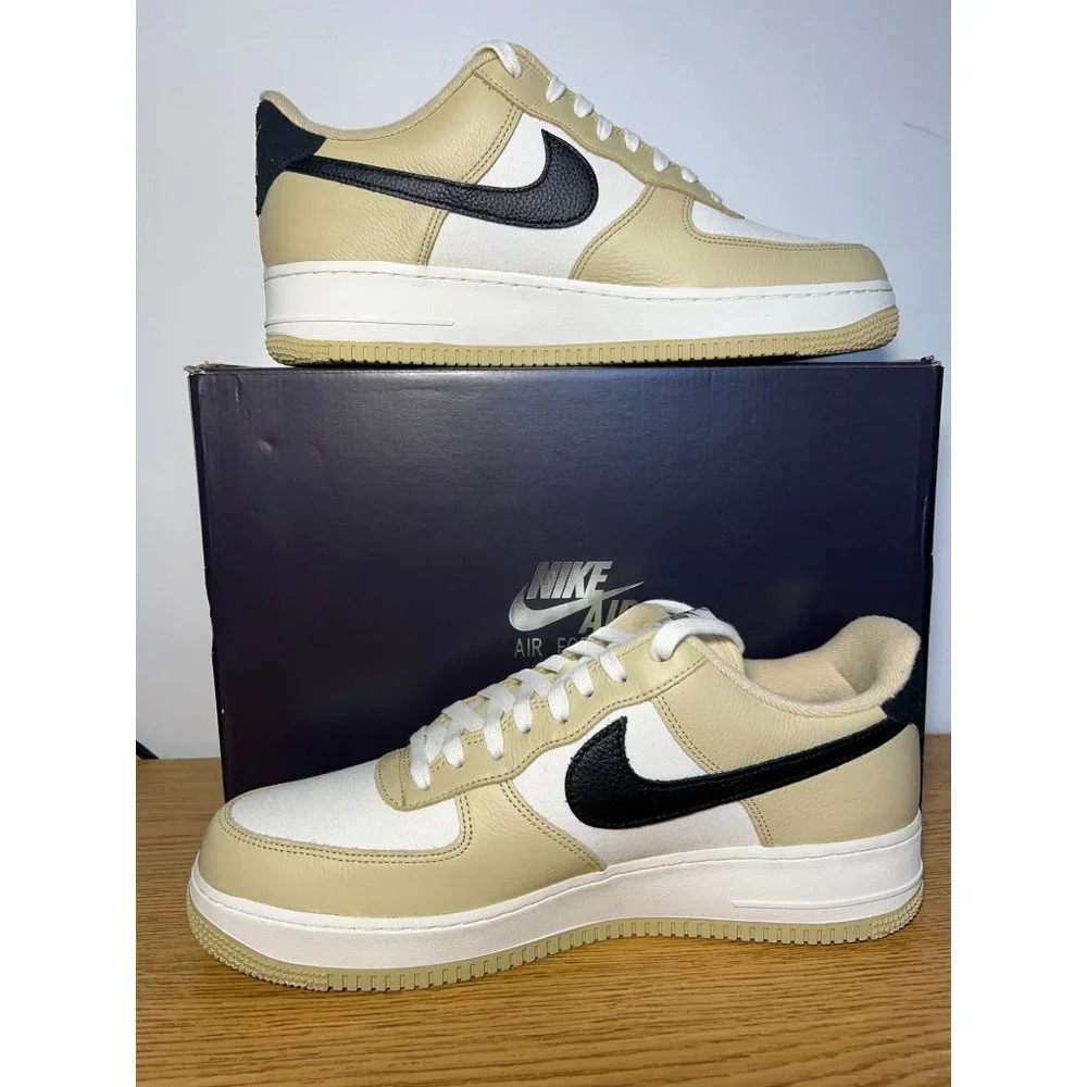 Nike Air Force 1 '07 LX Shoes Team Gold Black Sail Men's Size 13 - Picture 1 of 7